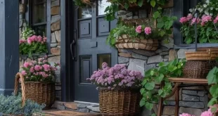 spring porch decor