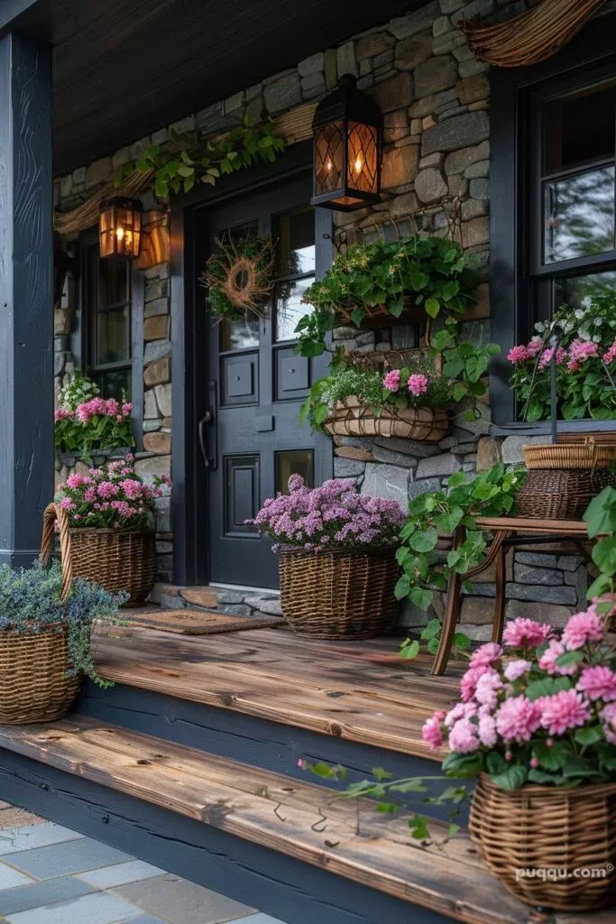 spring porch decor