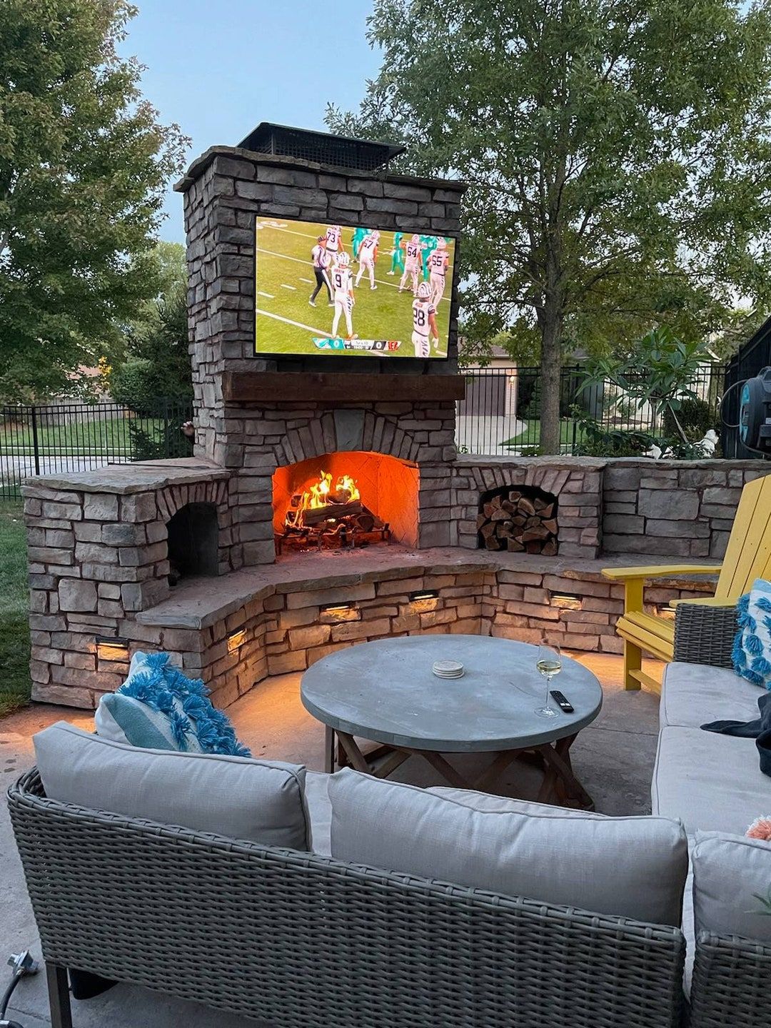 Enhance Your Outdoor Living Space with a Cozy Backyard Fireplace