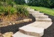 landscaping steps on a slope