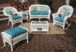 white wicker patio furniture