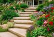 landscaping steps on a slope