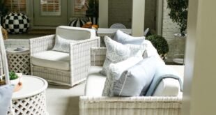 white wicker patio furniture