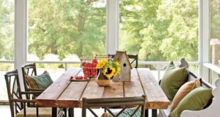 simple screened in porch