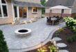 landscaping around patio