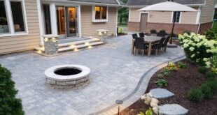 landscaping around patio