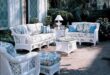 white wicker patio furniture