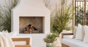 patio ideas with fireplace