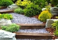 landscaping steps on a slope