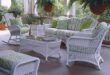 white wicker patio furniture