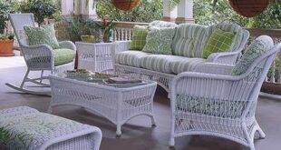 white wicker patio furniture