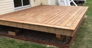 wooden deck