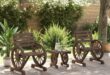 wooden garden furniture sets