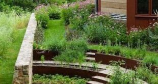 landscaping steps on a slope