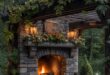 backyard fireplace