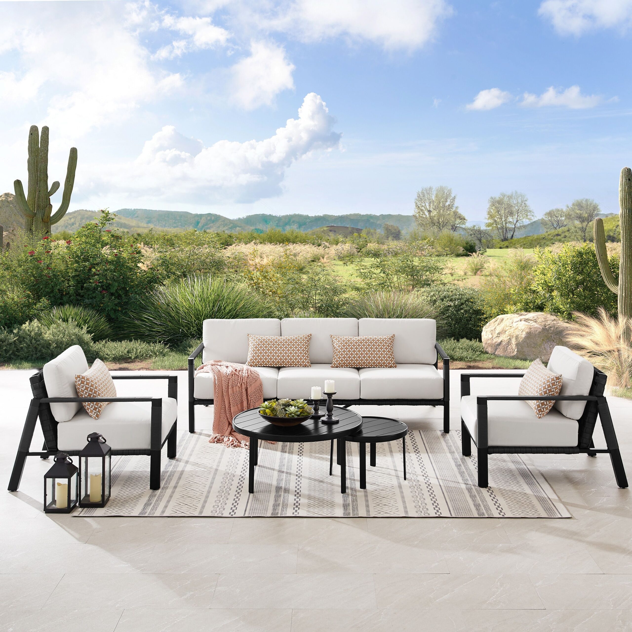 A Beautiful Collection of Patio Furniture Pieces