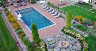 backyard patio designs with pool