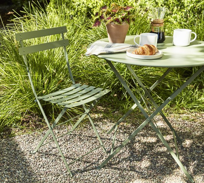 A Compact Set for Outdoor Relaxation: Small Garden Table and Chairs