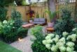 small garden seating area