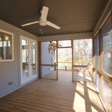 A Cozy Retreat: The Charm of a Small Screened-In Porch