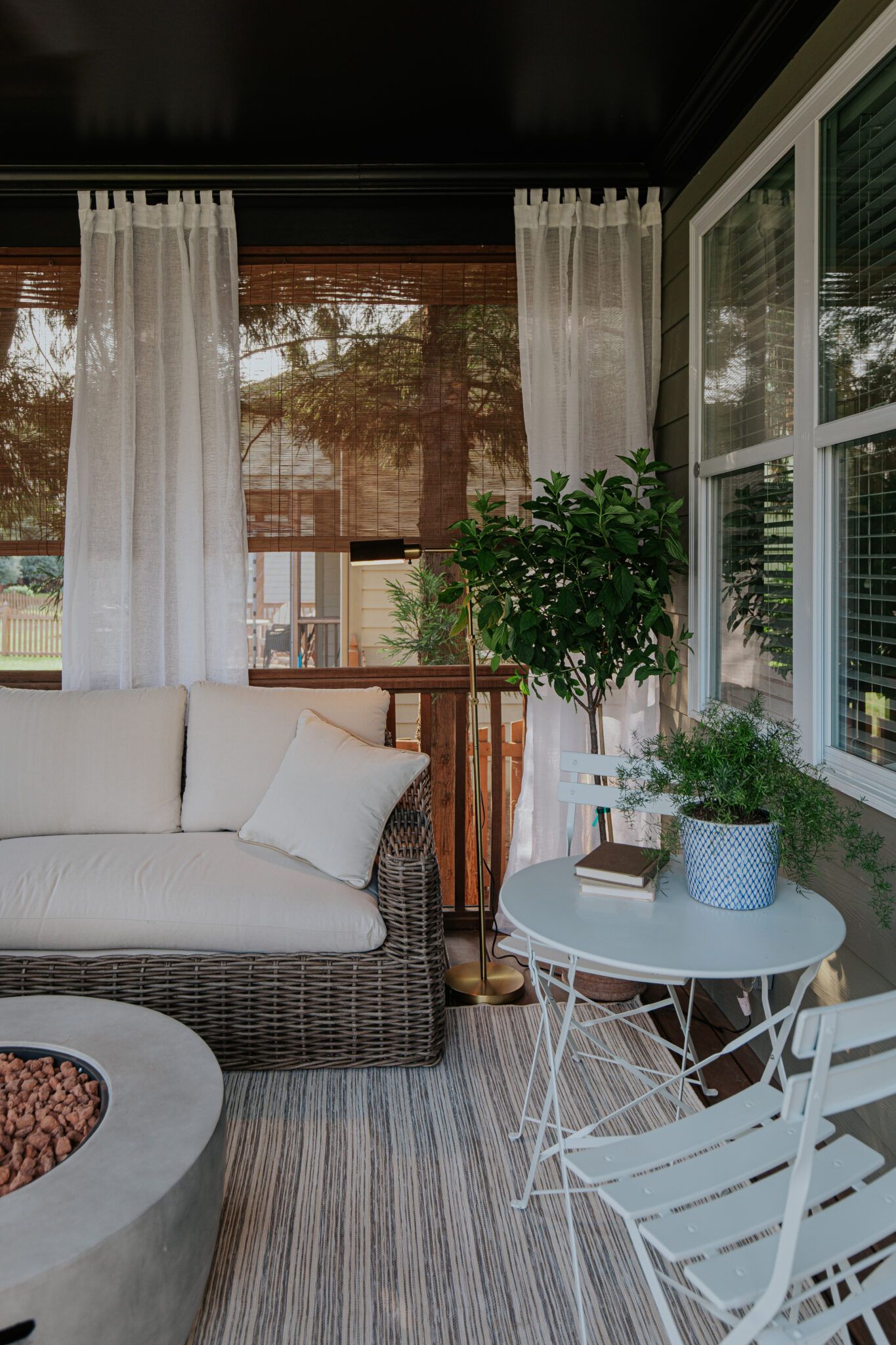 A Cozy Retreat: the Charm of a Small Screened-In Porch