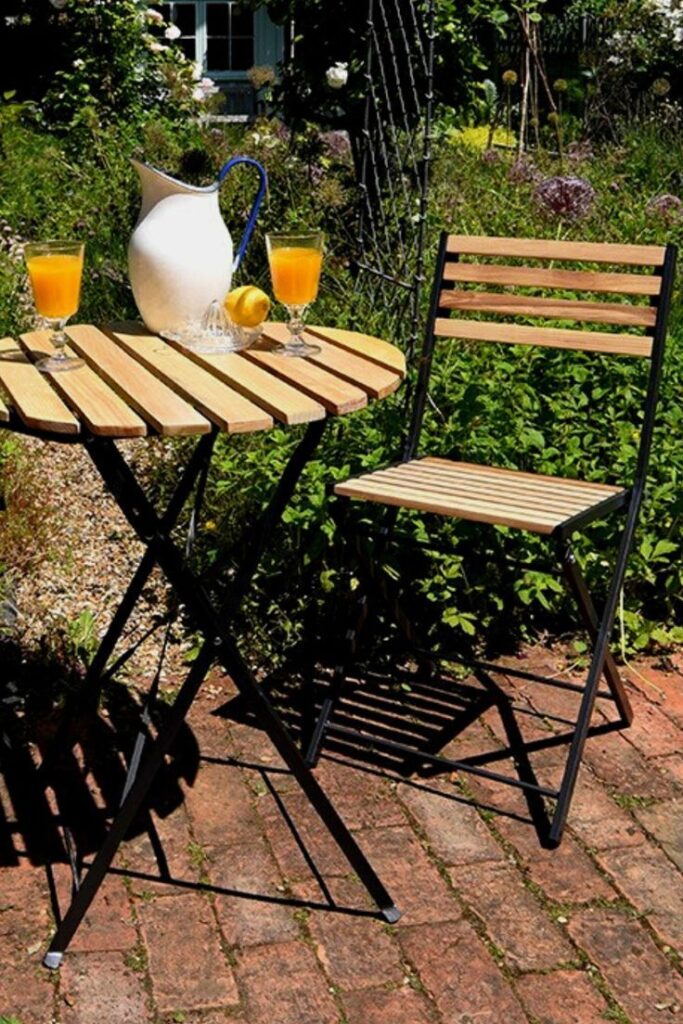 small garden table and chairs