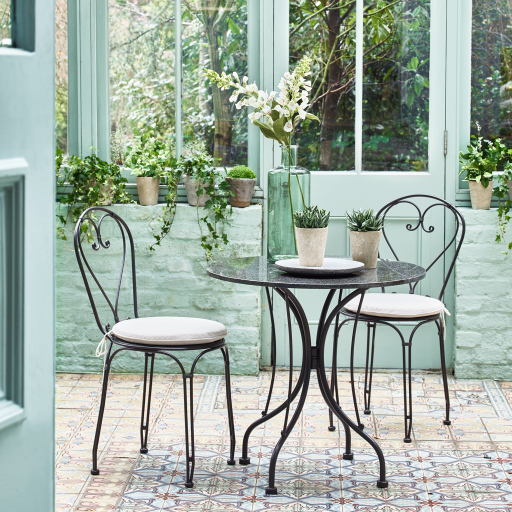 small garden table and chairs