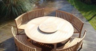 round garden table