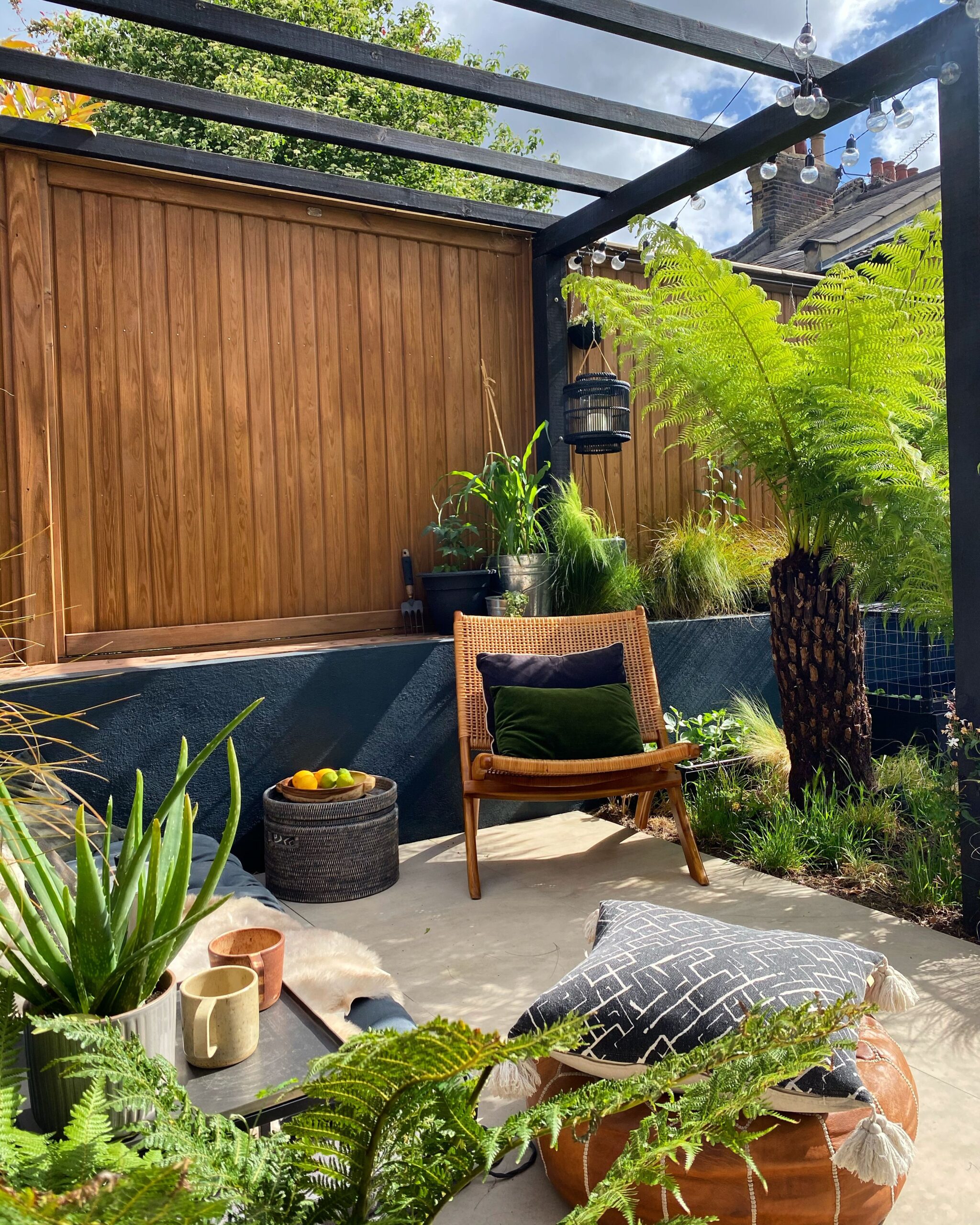 small garden pergola