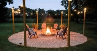 backyard ideas with fire pit