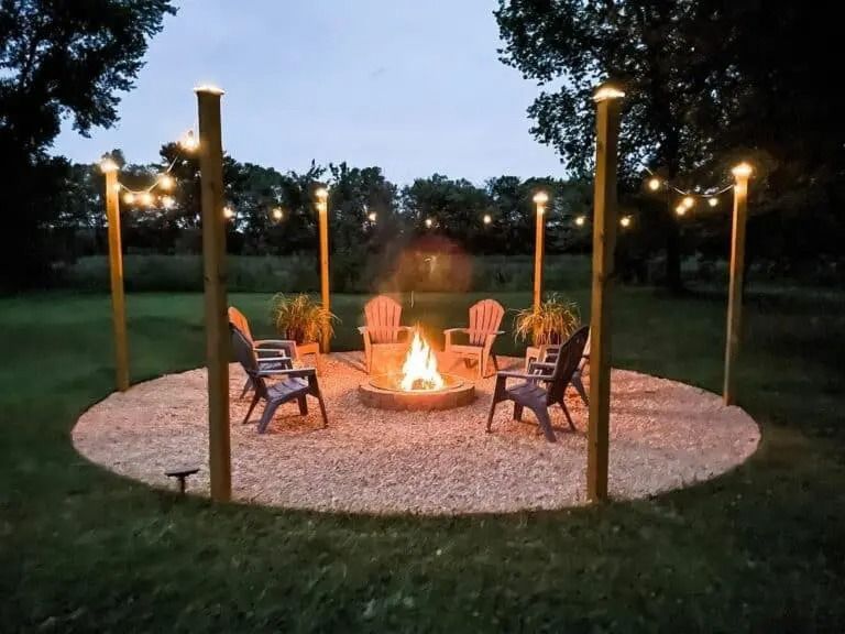 backyard ideas with fire pit