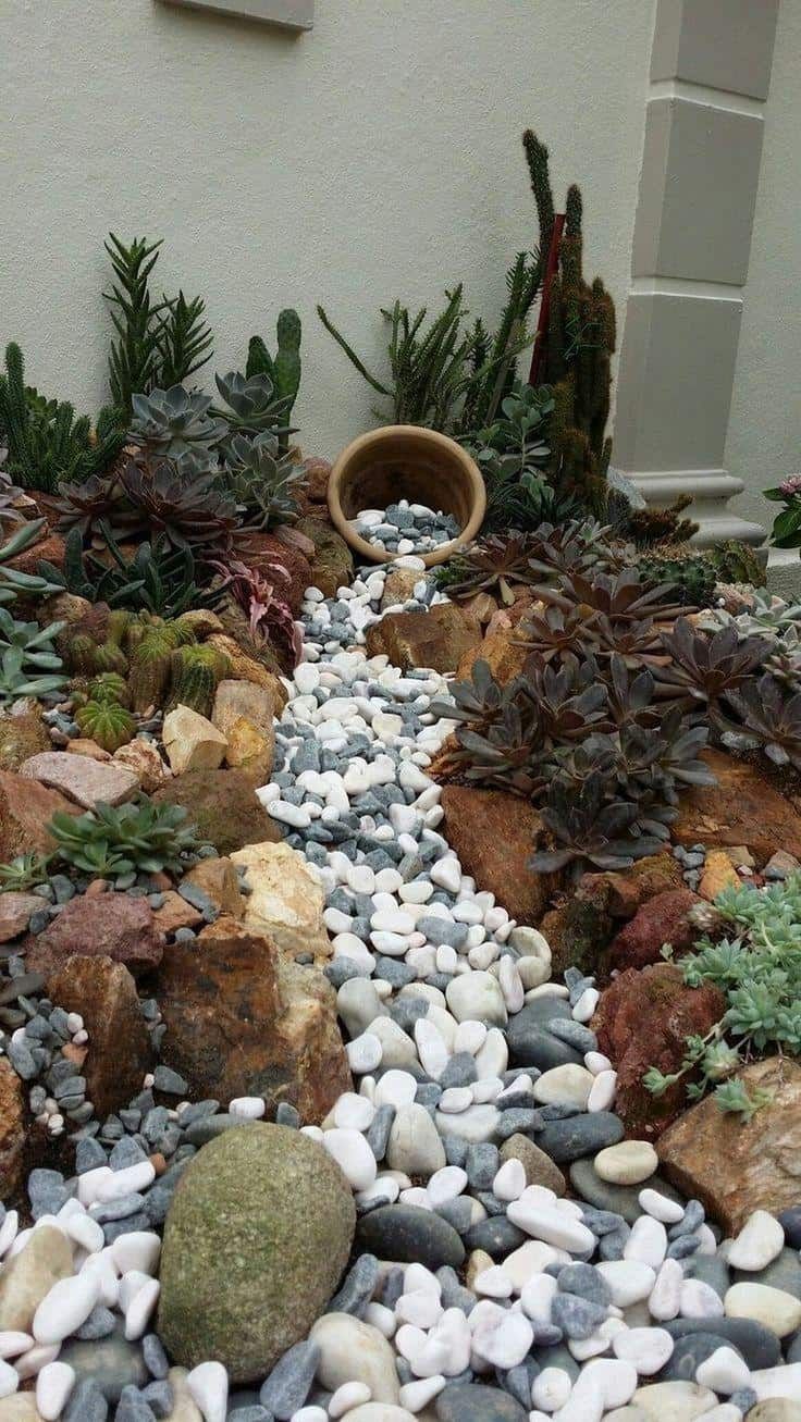 A Serene River Rock Garden: A Nature Lover’s Paradise