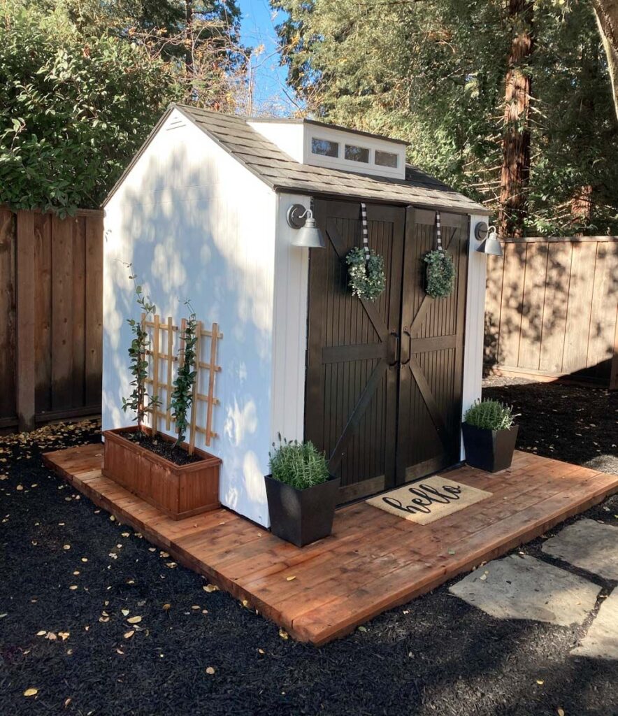 outdoor shed