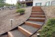 landscaping steps on a slope