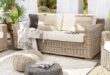 rattan garden sofa