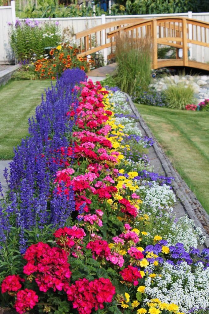 flower garden ideas in front of house