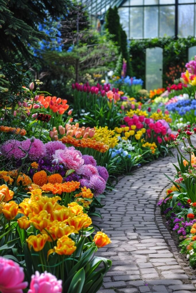 flower garden ideas in front of house