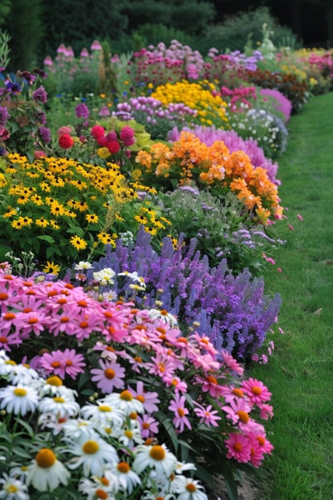 flower garden ideas in front of house