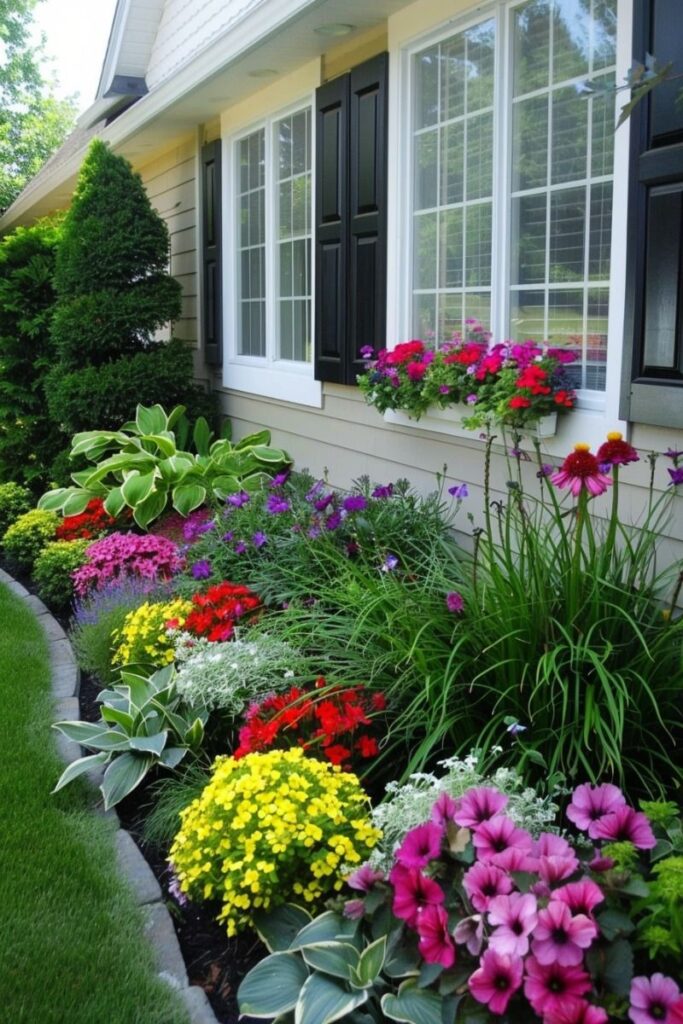 front yard flower beds