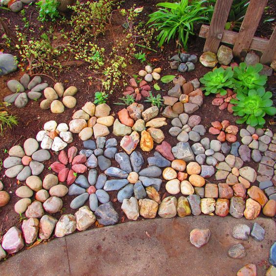 garden ideas with stones