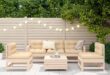 wooden garden furniture sets