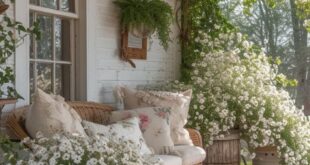 spring porch decor