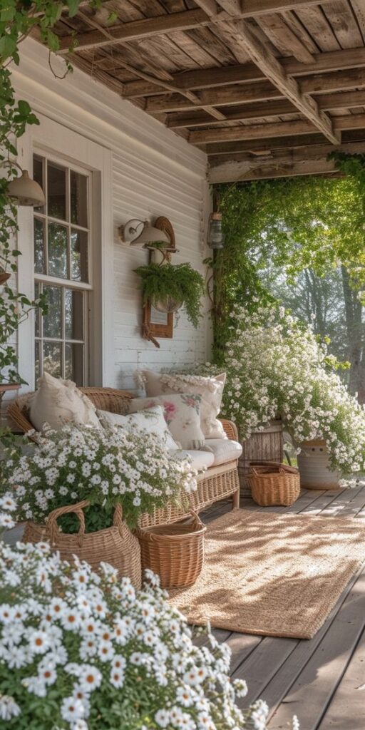 spring porch decor