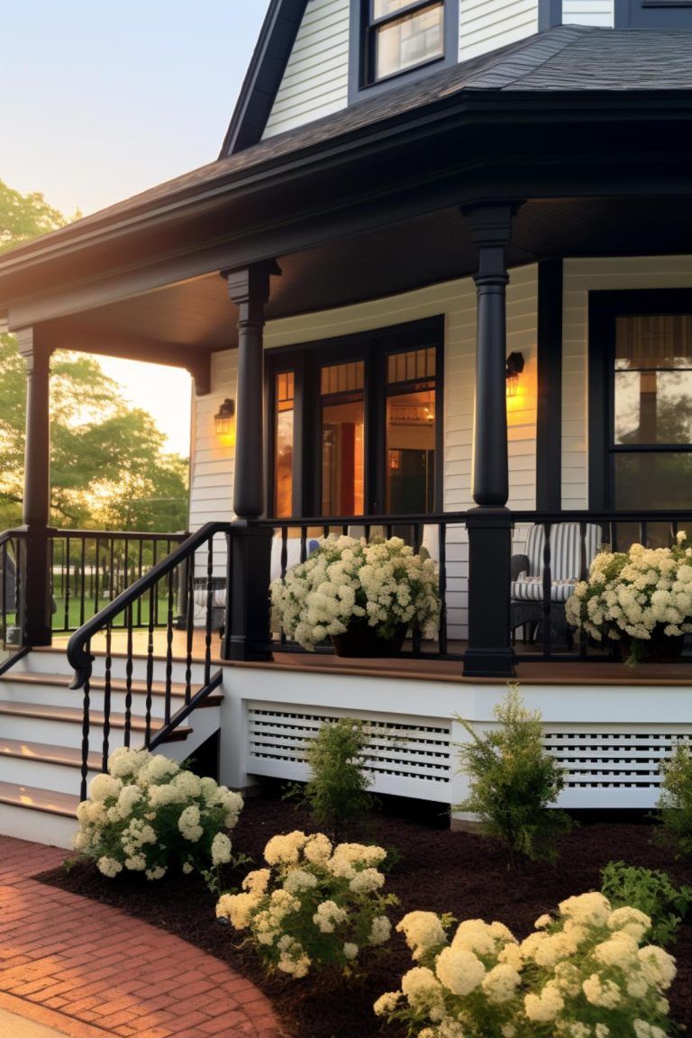 Charming Farmhouse Front Porch Designs to Elevate Your Home’s Curb Appeal