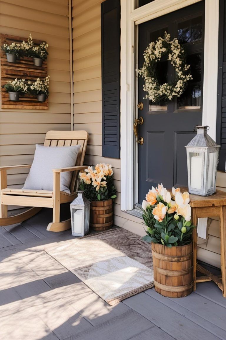 Charming Farmhouse Front Porch Inspirations