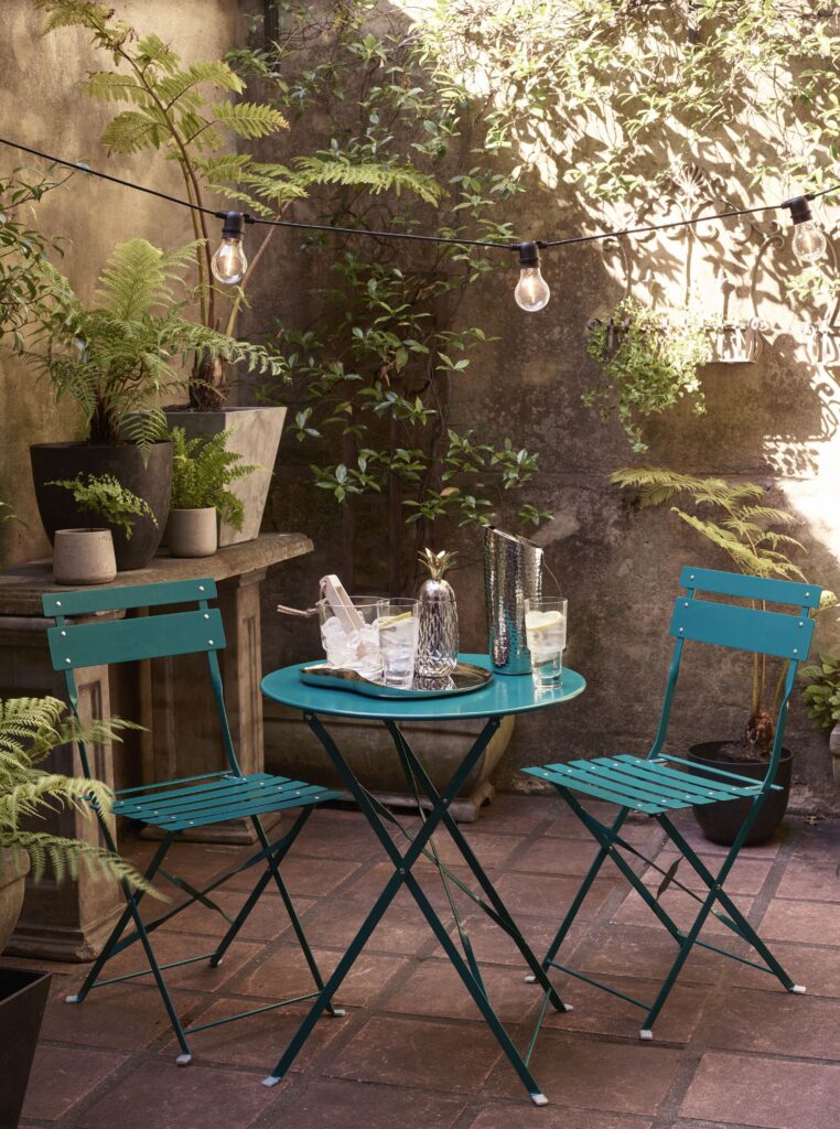 small garden table and chairs