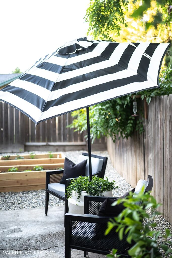 small garden umbrella