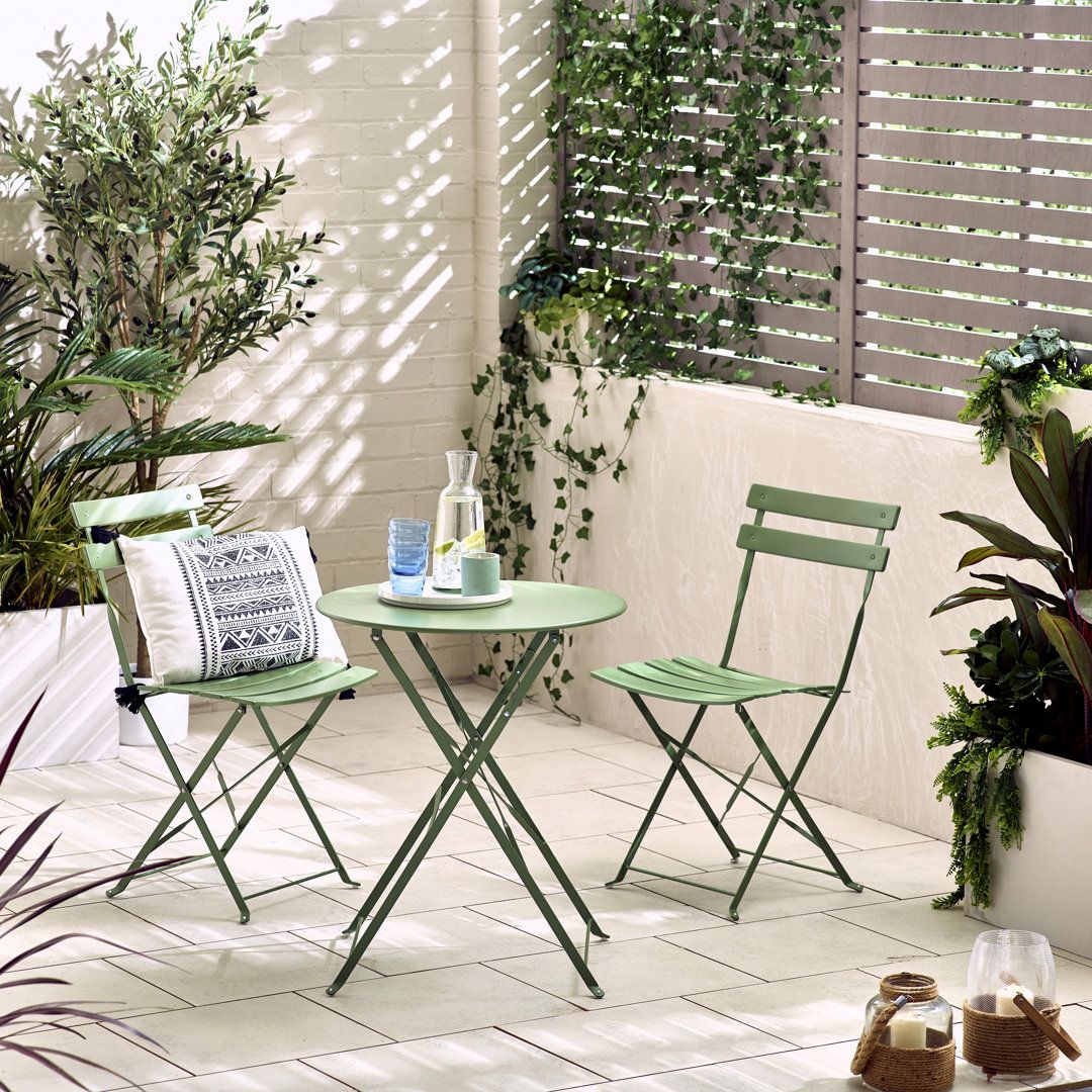 Compact Outdoor Dining Set: Small Garden Table and Chairs for Cozy Gatherings