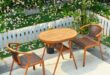 small garden table and chairs