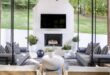 patio ideas with fireplace